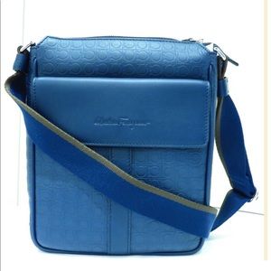 Salvatore Ferragamo Marine Blue messenger bag
